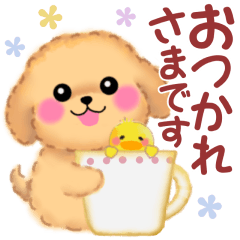 [LINEスタンプ] 毎日使える春のかわいいトイプードル