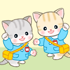 [LINEスタンプ] 園児にゃんこの毎日