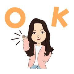 [LINEスタンプ] ジーンズのお姉さん3