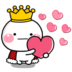 [LINEスタンプ] ♡祝5周年♡しろまるのスタンプ