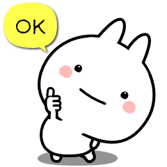 [LINEスタンプ] こいつ絶対ノー天気なウサギ♪