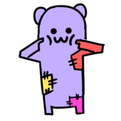 [LINEスタンプ] 古いテディベアくまのぬいぐるみ