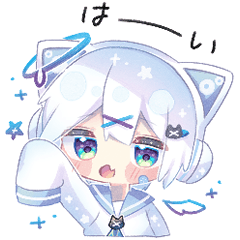 猫耳ヘッドフォンくん Lineスタンプ みなづき