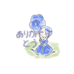 花と女の子 Lineスタンプ のあまる 花と女の子 Lineスタンプ のあまる
