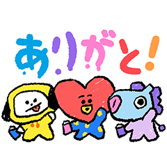 [LINEスタンプ] BT21 UTOPIA ゆるかわスケッチ