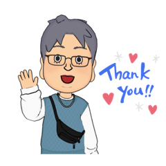 [LINEスタンプ] 福耳男の学ラン、面白い衣装姿