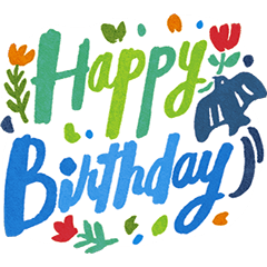 [LINEスタンプ] お洒落なお誕生日スタンプ2