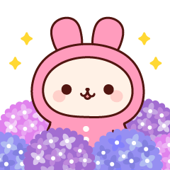 [LINEスタンプ] レインコートうさちゃんの画像（メイン）