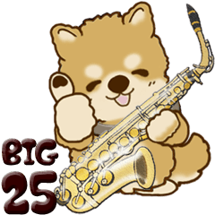 [LINEスタンプ] 【Big】ちゃちゃ丸 25『吹奏楽』